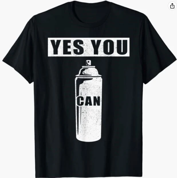 Camisetas-de-Graffiti-Yes-You-Can