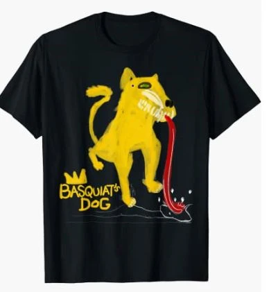 Camisetas-Basquiat-Graffiti-Perro